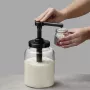APS DISPENSA 1,7 l stiklinė dozavimo talpa, permatoma/juoda 93290