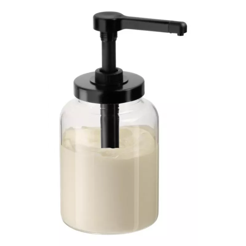 APS DISPENSA 1,7 l stiklinė dozavimo talpa, permatoma/juoda 93290