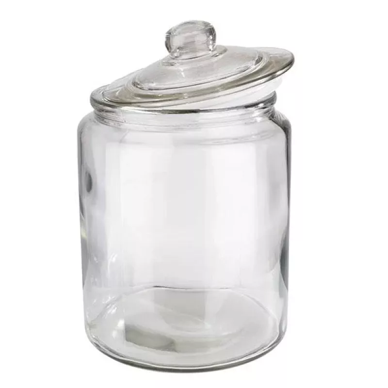 APS CLASSIC 6,0 litro stiklinis maisto laikymo indas su stikliniu dangteliu ir tarpine 82253