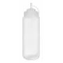 APS 1025 ml talpos plastikinis butelis su dozatoriumi, permatomas polietilenas, užsukamas dangtelis ir uždangalas - 1 vnt. (93259)