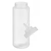 APS 1025 ml talpos plastikinis butelis su dozatoriumi, permatomas polietilenas, užsukamas dangtelis ir uždangalas - 1 vnt. (93259)