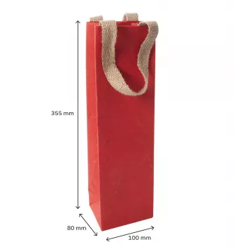 SIGEL Red Coco popieriniai dovanų maišeliai, 10 x 35,5 cm, 5 vnt. (ET012)