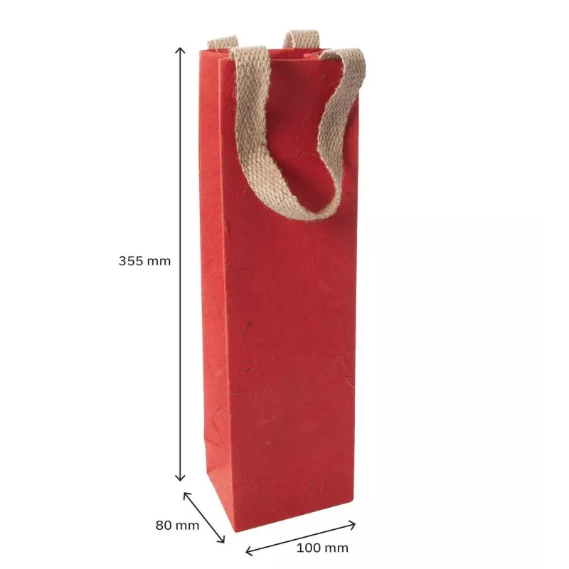 SIGEL Red Coco popieriniai dovanų maišeliai, 10 x 35,5 cm, 5 vnt. (ET012)