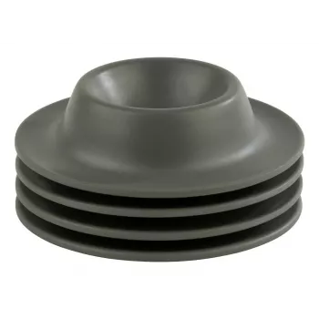 APS EGGY kiaušinių taurelių rinkinys, 4 vnt., melaminas, pilkas, 85 mm skersmens, tinka plauti indaplovėje 85296