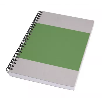 SIGEL Quicknote Impulse Green užrašų knygelė A5, tuščiais lapais, žaliai pilku minkštu viršeliu, 160 puslapių SN800