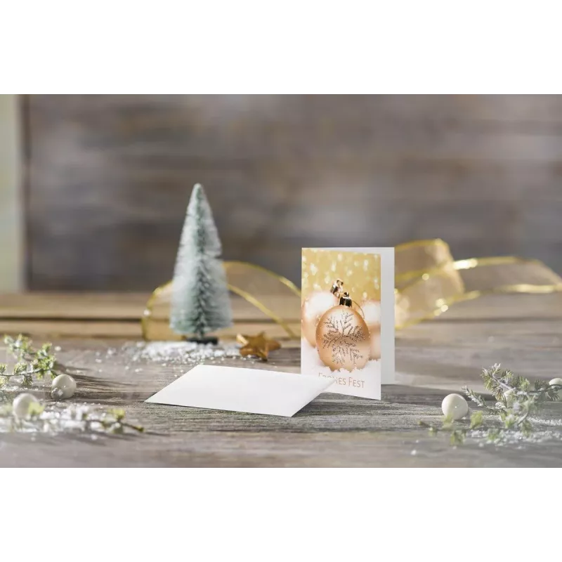 SIGEL DS091 Christmas Joy sulankstomi atvirukai DIN A6, 250 g/m², 25 vnt. su vokais