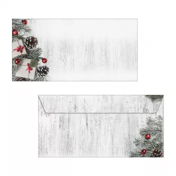 Sigel DU416 50 vnt. Kalėdiniai vokai Scandinavian Christmas DIN long be langelio
