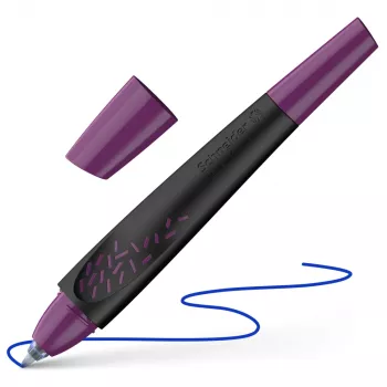 Schneider Breeze tušinukas su 0,6 mm mėlynu rašalu, Black-Berry korpusas, 188808