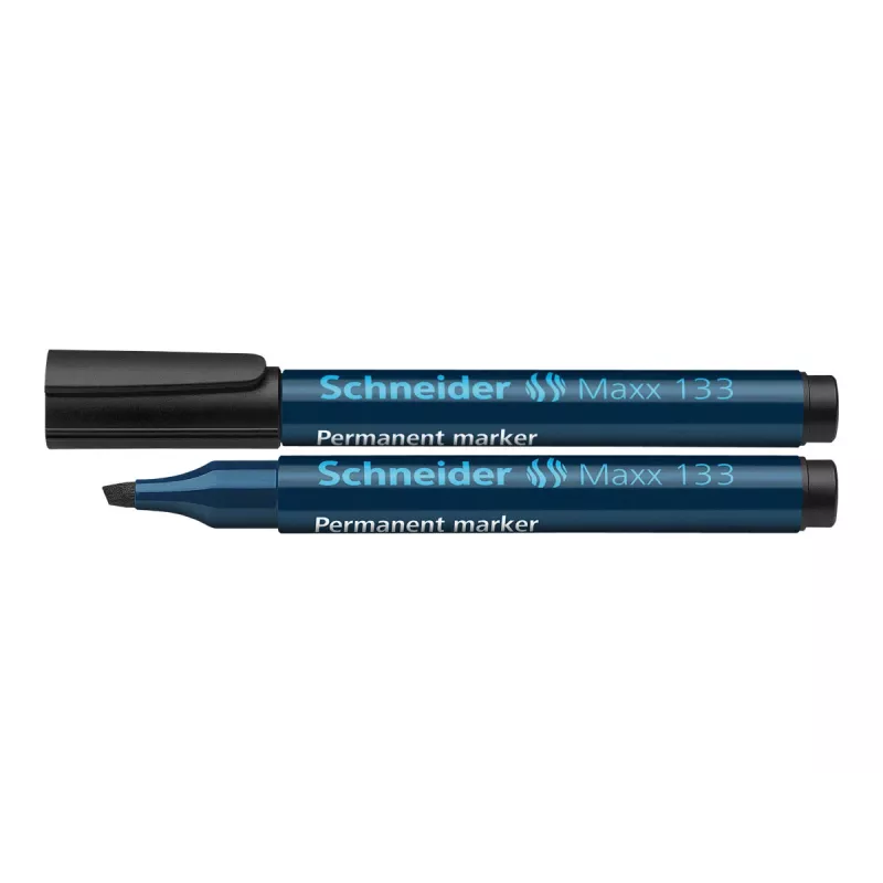Schneider Maxx 133 permanentinis markeris, juodas, kaltinio antgalio, 1–5 mm, 113301