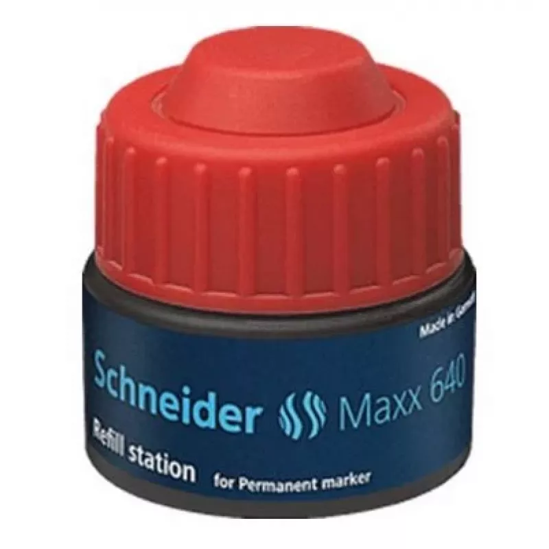 Schneider Maxx 640 žymeklio užpildymo rašalas raudonas 30 ml 164002