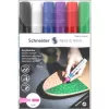 Schneider Paint-It 320 V1 akrilo žymeklių rinkinys, 6 įvairių spalvų, 4,0 mm apvalus antgalis 120295