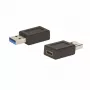 E+P CC371 USB-C kompaktiškas adapteris USB-A male į USB-C female