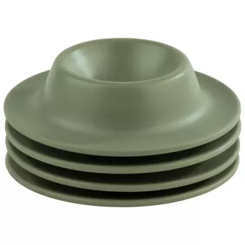 APS EGGY kiaušinių stovelių rinkinys, 4 vnt., žalios spalvos melaminas, 85 mm skersmens, tinka plauti indaplovėje 85295