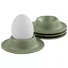 APS EGGY kiaušinių stovelių rinkinys, 4 vnt., žalios spalvos melaminas, 85 mm skersmens, tinka plauti indaplovėje 85295