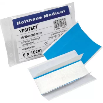 Holthaus Medical YPSITECT mėlynas elastingas pleistras 6 x 10 cm, 10 vnt. 40628