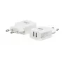 E+P AC102 USB sieninis įkroviklis 2 jungčių 2,4A 12W baltas