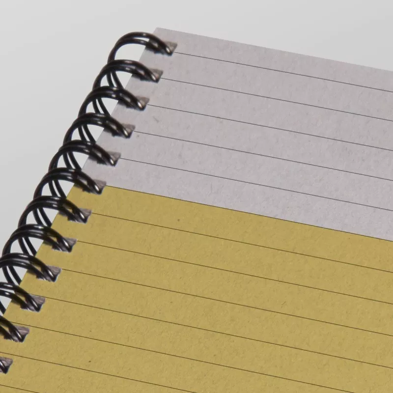 SIGEL Quicknote SN500 sąsiuvinis A5 liniuotė, geltona/pilka minkštais viršeliais, 160 psl.