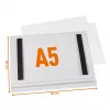 DURABLE vandeniui atsparus A5 magnetinis plakatų rėmelis, 5 vnt., juodas 505819