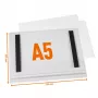 DURABLE vandeniui atsparus A5 magnetinis plakatų rėmelis, 5 vnt., juodas 505819