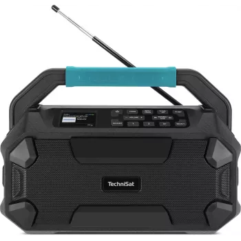 TechniSat VIOLA 231 OD DAB+ ir FM statybvietės radijas su Bluetooth, atsparus purslams IPX4, juodas