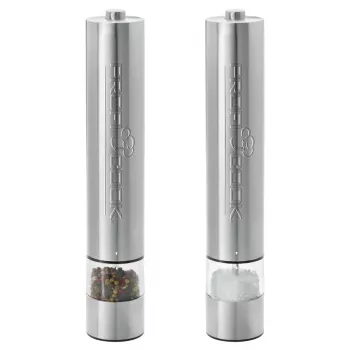 ProfiCook PC-PSM 1031 elektrinis pipirų ir druskos malūnėlių rinkinys, nerūdijantis plienas/juoda
