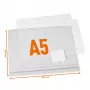 DURABLE 505719 vandeniui atsparus A5 lipnusis dokumentų kišenė, 5 vnt. paketas
