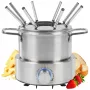 Profi Cook PC-FD 1288 elektrinis fondiu rinkinys, nerūdijančio plieno, 800 W, 1,2 L, 8 asmenims