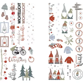 Rayher Dekoartikel perkeliamosios plėvelės Nordic Winter, įvairiaspalvės, 2 lapai (31663000)