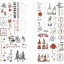 Rayher Dekoartikel perkeliamosios plėvelės Nordic Winter, įvairiaspalvės, 2 lapai (31663000)