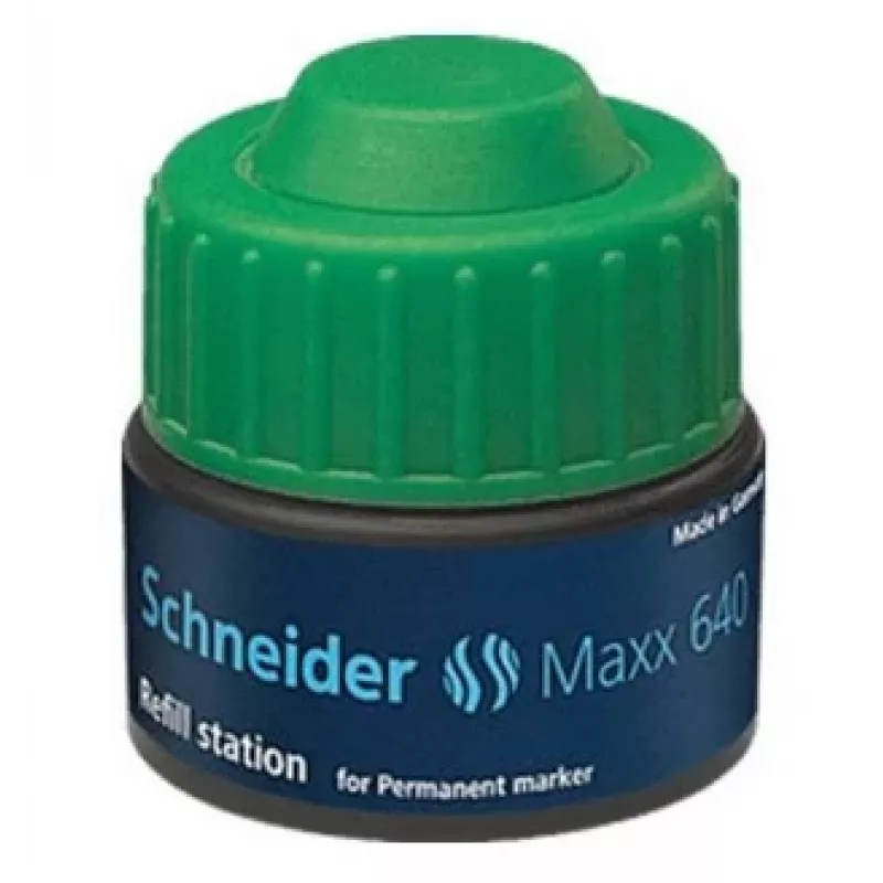 Schneider Maxx 640 žymeklio papildymo rašalas, žalias, 30 ml 164004