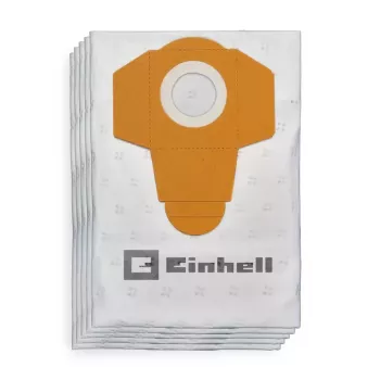 Einhell 2351195 dulkių maišelių rinkinys TE-VC 2340 SA, TE-VC 2230 SA, TC-VC 1930 SA, TC-VC 1930 S, 40 L, balti/geltoni, 5 vnt.