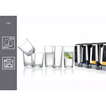 Ritzenhoff & Breker 4ALL stiklinė, 6 vnt., 300 ml, skaidri 690224