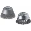 Wolfcraft 2151000 cup šepetys su plienine viela, gofruotas, 100 mm skersmens, M14 sriegis, 8500 RPM