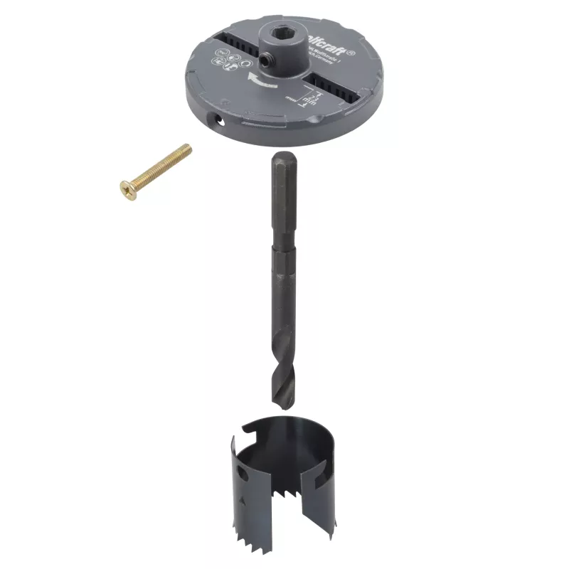 wolfcraft daugiadiskė gręžimo karūna Ø 25-65 mm, 6 geležtės, gręžimo gylis 23 mm (2165000)