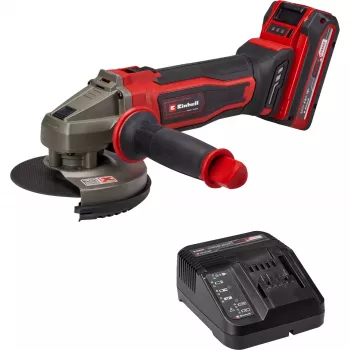 Einhell TE-AG 18/125-2 Li akumuliatorinis kampinis šlifuoklis 18V 125mm su 4.0Ah akumuliatoriumi ir įkrovikliu 4431190