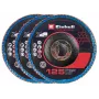 Einhell kampinio šlifuotojo priedai 3x 125 mm išgaubti žiediniai šlifavimo diskai P60 cirkonio aliuminio oksidas 4440020