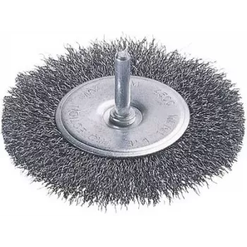 Wolfcraft 75 mm mazginis plieninis diskinis šepetys su 6,3 mm kotu 2100000