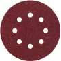 Wolfcraft 2259100 kibiosios juostos orbitalinio šlifavimo diskų rinkinys, 125 mm, grūdėtumas P80/P120/P240, 25 vnt., perforuoti