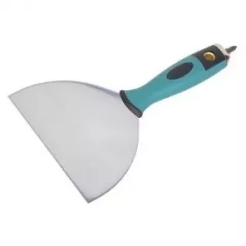 Wolfcraft 4047000 siūlių mentelė 255 mm x 150 mm, lanksti nerūdijančio plieno geležtė su ergonomiška rankena