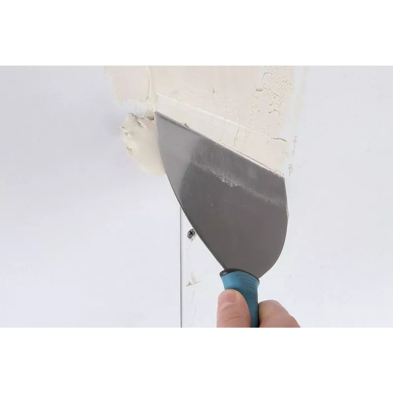 Wolfcraft 4047000 siūlių mentelė 255 mm x 150 mm, lanksti nerūdijančio plieno geležtė su ergonomiška rankena