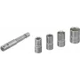 Wolfcraft 2413000 5 dalių išorinių šešiakampių galvučių rinkinys, 1/4 inch pavara, chromo vanadžio plienas