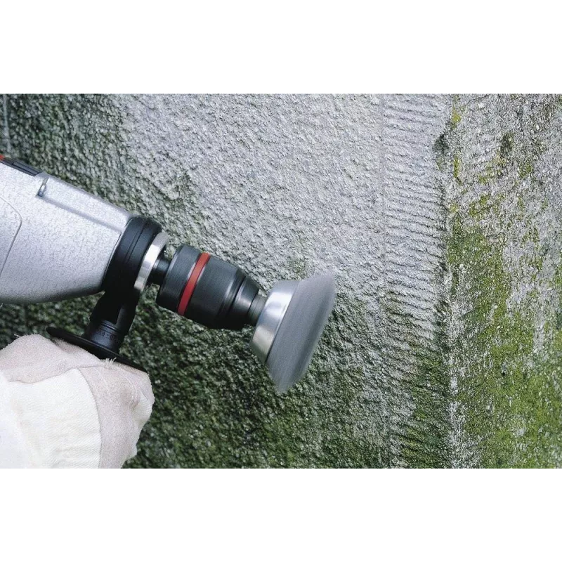 Wolfcraft puodelinis šepetys su 1/4 colio (6,3 mm) koto diametru, 50 mm šepečio diametras, gofruota plieninė viela 2106000