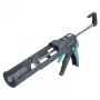 Wolfcraft 4358000 rankinis hermetiko pistoletas 310 ml kasetėms, lašėjimą stabdantis, 360° pasukamas laikiklis, ergonomiška dviejų komponentų rankena, juodas/raudonas