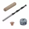 Wolfcraft 2916000 buko medienos kaiščių rinkinys 6 mm, 50 grioveliniai kaiščiai + 4 plieniniai kaiščių žymekliai