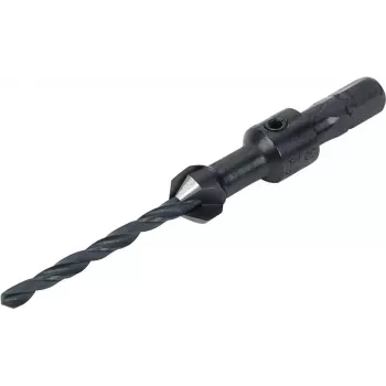 Wolfcraft 2545000 grąžtas įleidėjas su šešiakampiu kotu, 12 mm, 5 griovelių, 90°