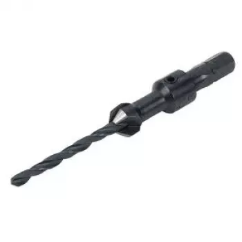Wolfcraft 2545000 grąžtas įleidėjas su šešiakampiu kotu, 12 mm, 5 griovelių, 90°