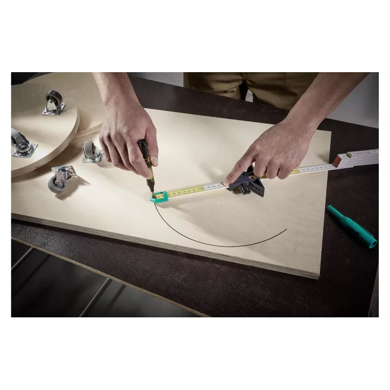Wolfcraft 5221000 kreipiančiosios atraminė stabdė, plastikinė, juoda