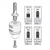 wolfcraft 2640000 SDS-plus gręžimo griebtuvo adapteris 1/2 colio-20 UNF