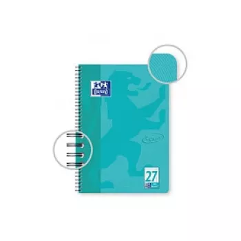 OXFORD Collegeblock TOUCH Lineatur 27 bloknotas su dvigubomis paraštėmis DIN A4, 80 lapų, 90 g/m², mikroperforuotas, 4 skylių perforacija, FSC sertifikuotas, 1 bloknotas 400091924