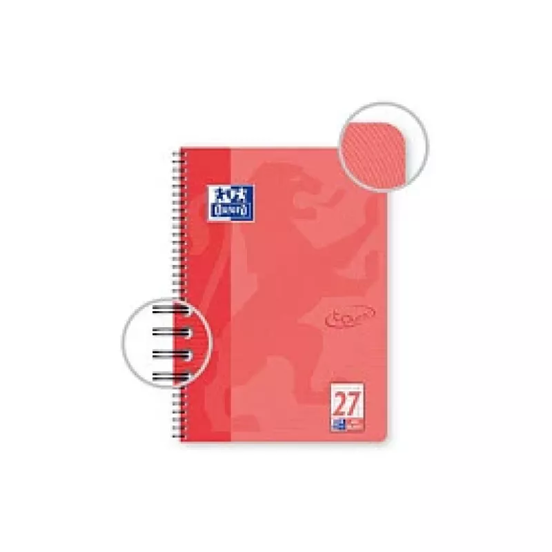 OXFORD Collegeblock TOUCH Lineatur 27 bloknotas su dvigubomis paraštėmis DIN A4, 80 lapų, 90 g/m², mikroperforuotas, 4 skylių perforacija, FSC sertifikuotas, 1 bloknotas 400091924